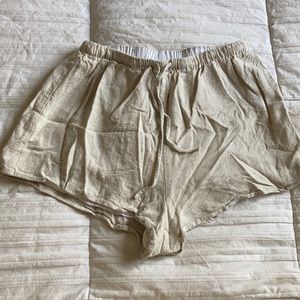 The lullaby club cream lee lee lounge pants size xs